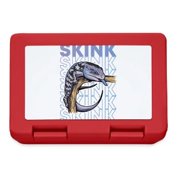 Blue Tongue Skink Owner Retro 80's Style - Lunchbox - red - Front