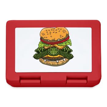 Lustiger Rotohr Slider Besitzer Burger - Brotdose - Rot - Vorne