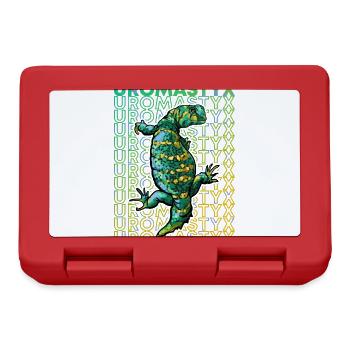 Uromastyx 80's Reptile Keeper Lézard Propriétaire - Boîte à goûter - rouge - Devant