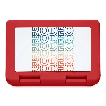 Rodeo Retro Text Cowboy - Lunchbox - red - Front