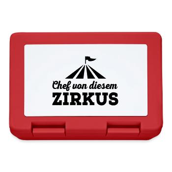 Chef de ce cirque - Boîte à goûter - rouge - Devant