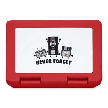 Never forget - never forgotten - Lunchbox - red - Front