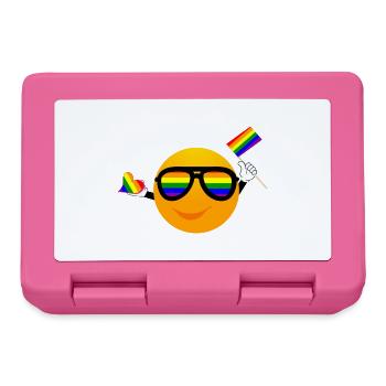 SMILE EMOTICONE LGBTQ - Lunchbox - pink - Front