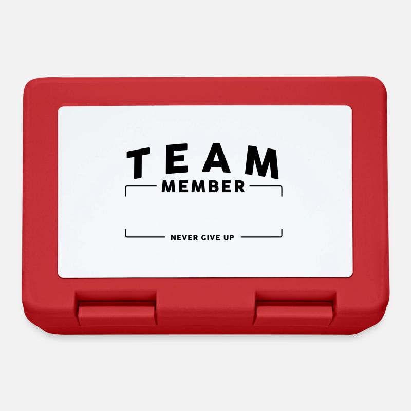 Team équipe personnalisable - Boîte à goûter - rouge