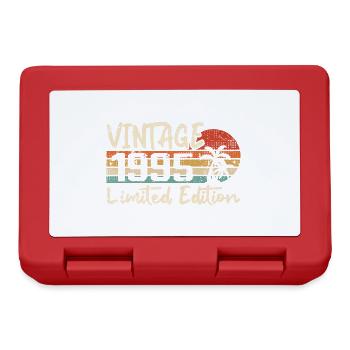 Vintage 1995 Millésime 1995 Cadeau D'anniversaire - Boîte à goûter - rouge - Devant