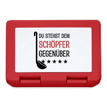 Lustiges Koch Geschenk Kochen Küche Essen - Brotdose - Rot - Vorne
