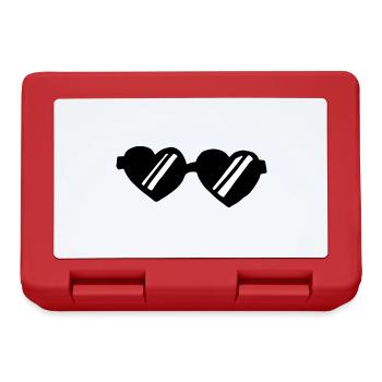 Heart sunglasses / heart - sunglasses - Lunchbox - red - Front