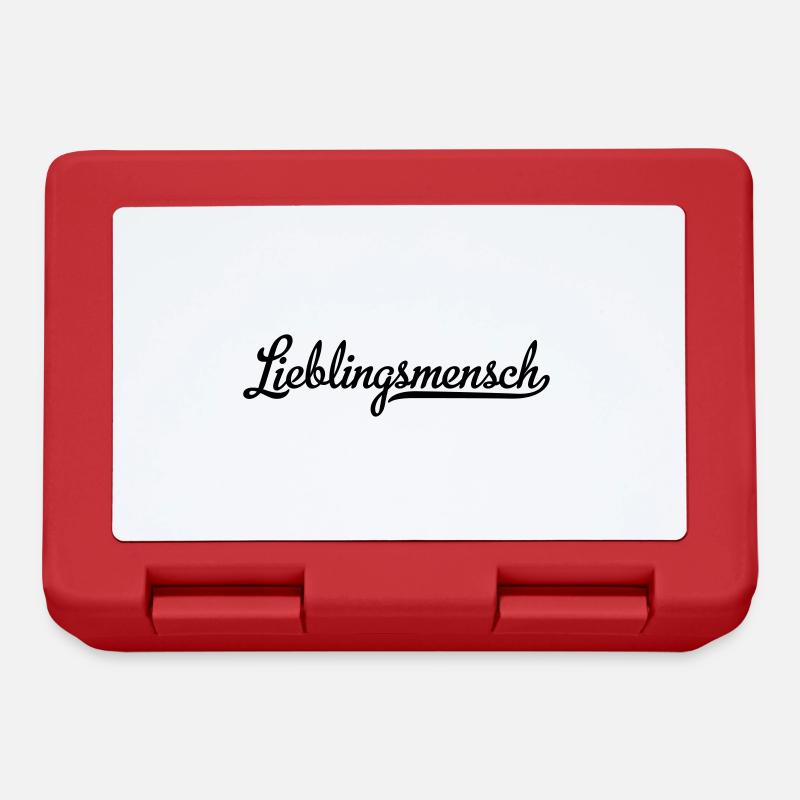 Lieblingsmensch - Brotdose - Rot