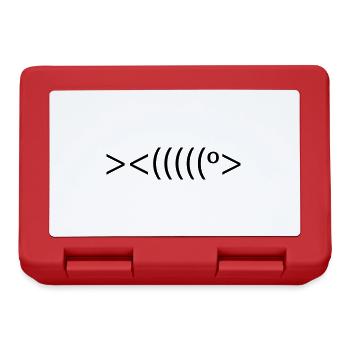 poisson - Boîte à goûter - rouge - Devant