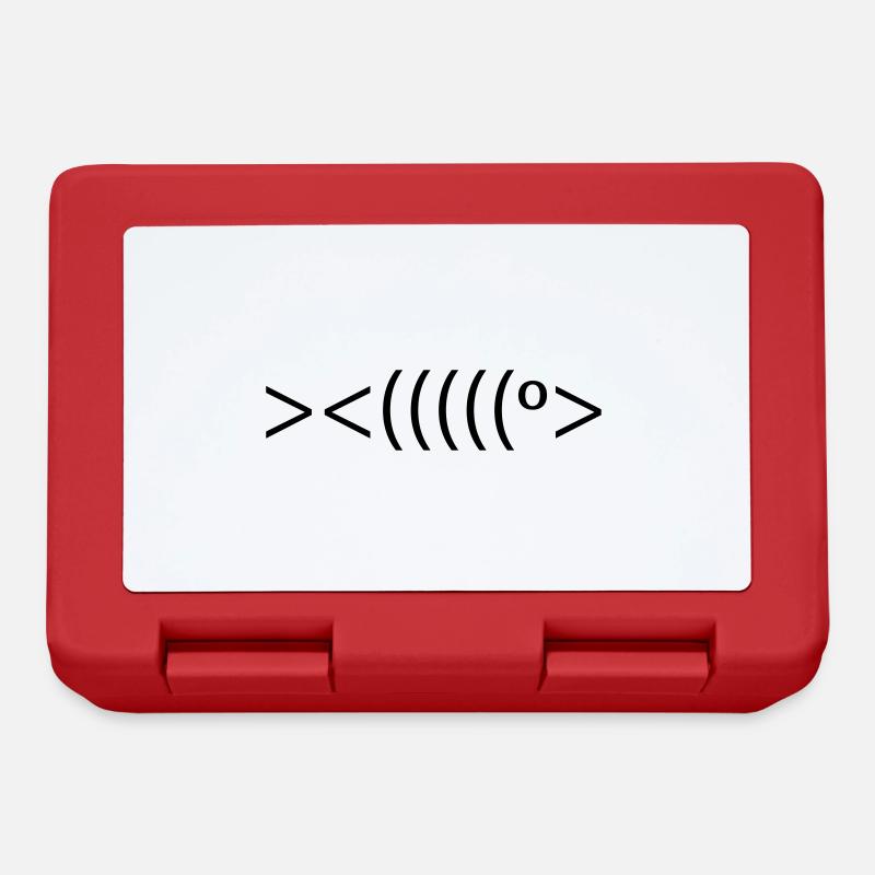 fisch - Brotdose - Rot