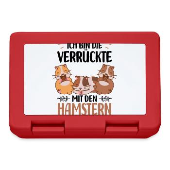 Hamster - Brotdose - Rot - Vorne