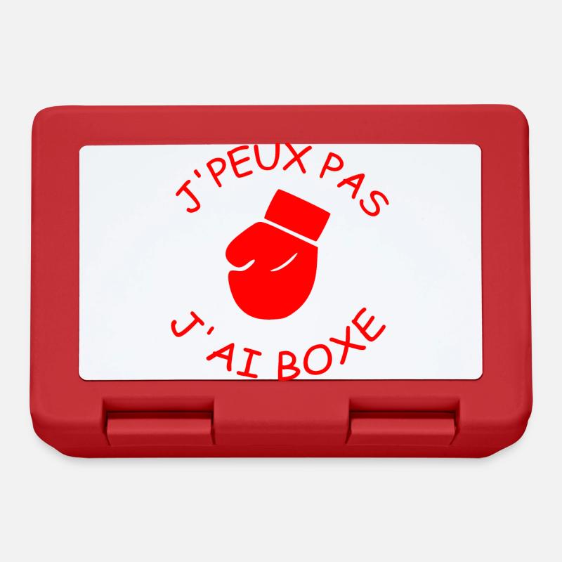 J'PEUX PAS J'AI BOXE - Boîte à goûter - rouge