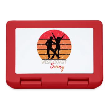 West Coast Swing Sunset WCS Westie Tanzen - Brotdose - Rot - Vorne
