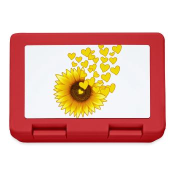 jardinier tournesol allotissement jardin fleur enfant - Boîte à goûter - rouge - Devant