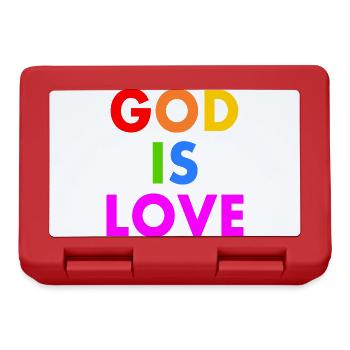 God is love - Lunchbox - red - Front