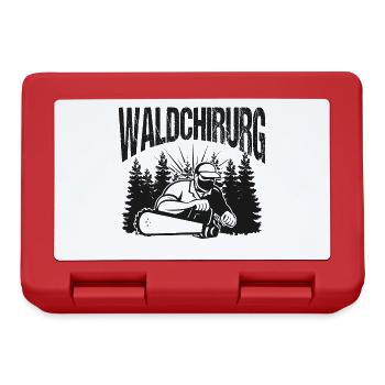 Holzfäller Spruch Waldarbeiter Geschenk - Brotdose - Rot - Vorne