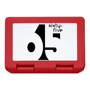 65 sixty-five - Lunchbox - red - Front