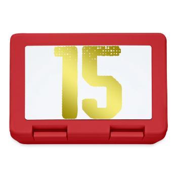 Maillot 15 Numéro - Boîte à goûter - rouge - Devant