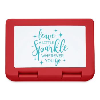 Leave a little sparkle wherever you go - Lunchbox - red - Front