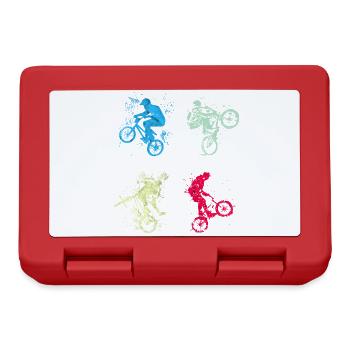 BMX / Bmx / bmx / Geschenkidee / Geburtstag - Brotdose - Rot - Vorne