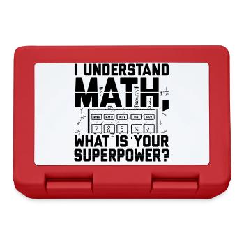 Mathématiciens | Maths enseignants étudiants idée de cadeau - Boîte à goûter - rouge - Devant