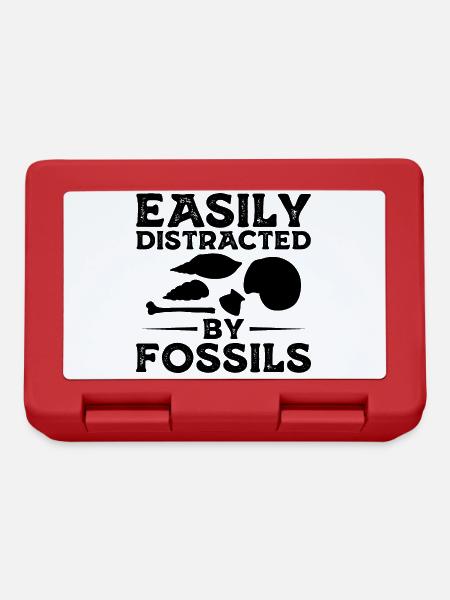 Collecting | fossils Fossil Hobby Geology Gift - Lunchbox - red