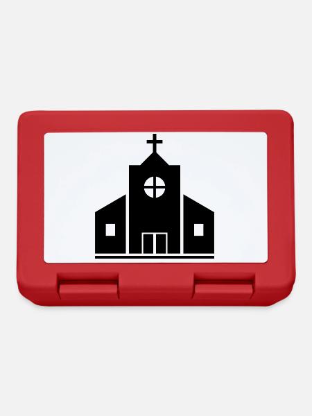 Kirche - Brotdose - Rot