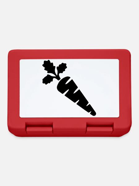 Karotte Symbol - Brotdose - Rot