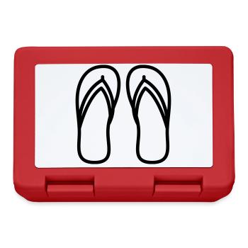 Flip-flops icon - Lunchbox - red - Front