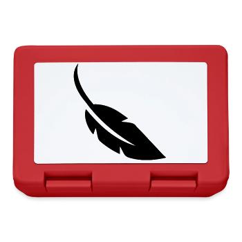 Symbole de plume - Boîte à goûter - rouge - Devant