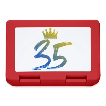 35 Numéro Couronne - Boîte à goûter - rouge - Devant