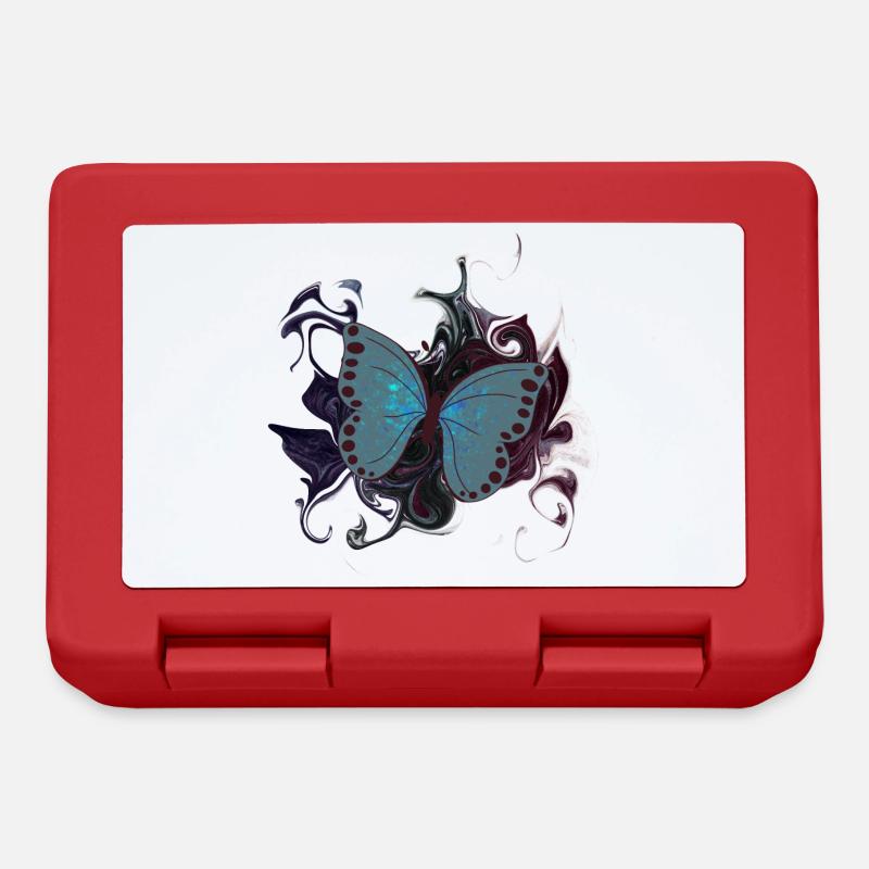 Schmetterling - Brotdose - Rot