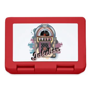 Jukebox in graffiti retro look with lettering - Lunchbox - red - Front