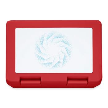 dotted shape gyroscopic polygon pinwheel gear - Lunchbox - red - Front