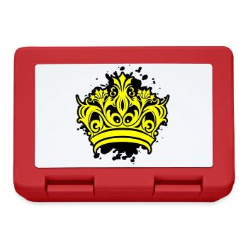 Crown Symbol Blobs - Lunchbox - red - Front