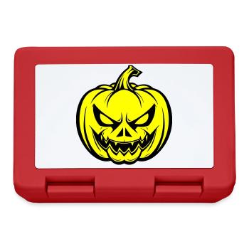 Halloween Pumpkin Face Creepy - Lunchbox - red - Front