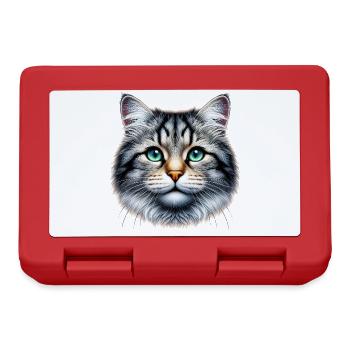 Katze - Brotdose - Rot - Vorne