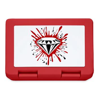 Diamant, Symbole, Pierre Précieuse - Boîte à goûter - rouge - Devant