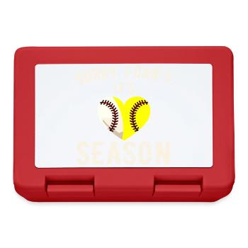 Sorry I Can't Its Baseball Season - Boîte à goûter - rouge - Devant