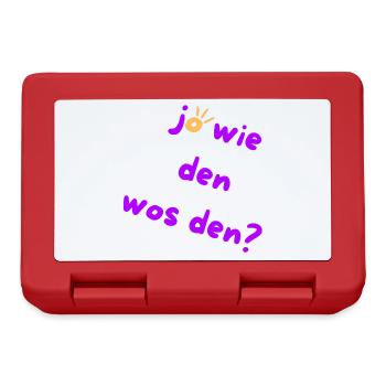 Wie den? Wos den? Austrian Slang 🤠 - Brotdose - Rot - Vorne
