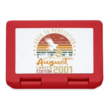 Vintage August 2001 Birthday Gift August 2001 - Lunchbox - red - Front
