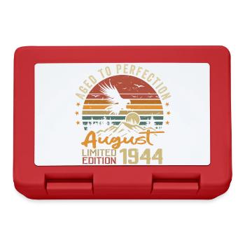 Millésime Août 1944 Cadeau Anniversaire Août 1944 - Boîte à goûter - rouge - Devant