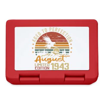 Millésime Août 1943 Cadeau Anniversaire Août 1943 - Boîte à goûter - rouge - Devant