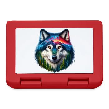Wolf - Lunchbox - red - Front