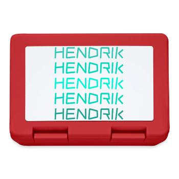 Vorname Hendrik - Brotdose - Rot - Vorne