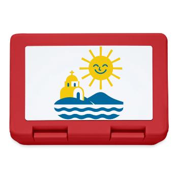 Greece Sun and Sea - Brotdose - Rot - Vorne
