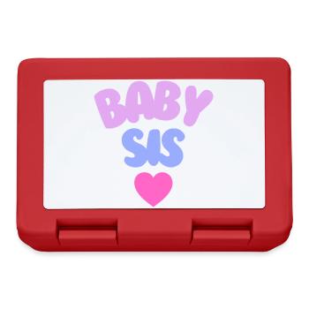 Baby Sis Love - Brotdose - Rot - Vorne