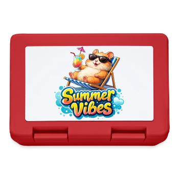 Hamster Summer Vibes - Brotdose - Rot - Vorne