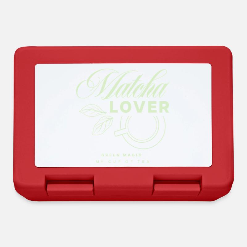 Design du thé Matcha Lover - Boîte à goûter - rouge