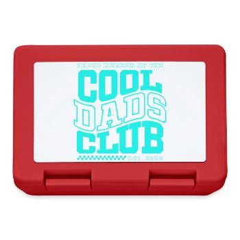 Club des papas cool - Cadeau de la fête des pères 2026 - Boîte à goûter - rouge - Devant